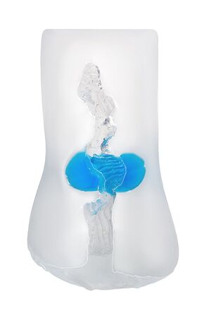 Прозрачный реалистичный мастурбатор Juicy Pussy Subtle Crystal
